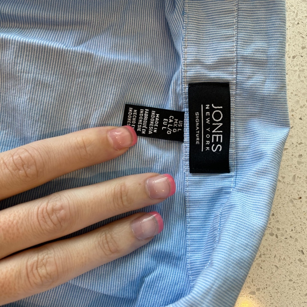 Long Sleeve Button Down Tie Front - image 3